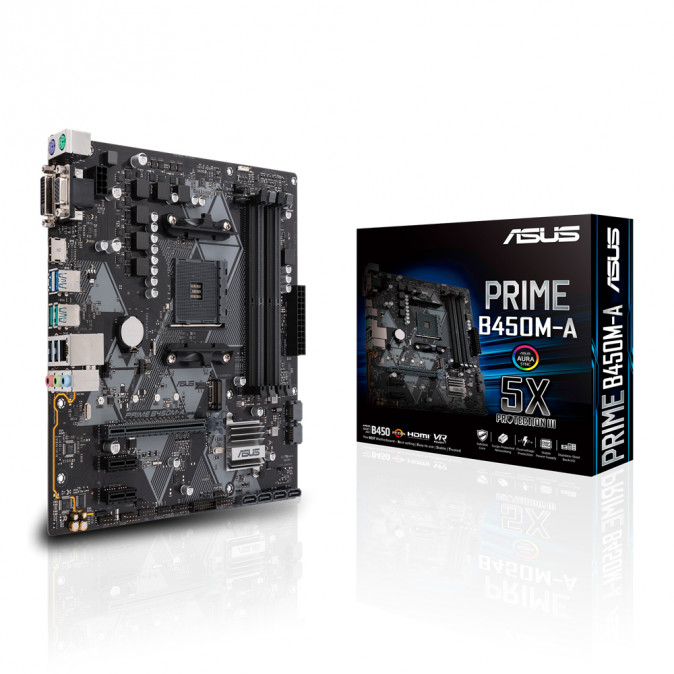 ASUS PRIME B450M-A AMD B450 SocketAM4 mATX alaplap PC