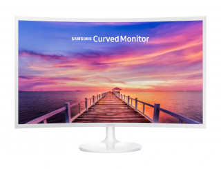 Samsung 31,5" C32F391FWU LED HDMI Display port ívelt kijelzős fehér monitor PC