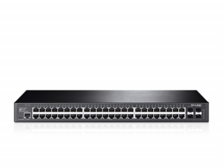 TP-Link T2600G-52TS 48port GbE LAN 4 combo GbE RJ45/SFP menedzselheto Switch PC