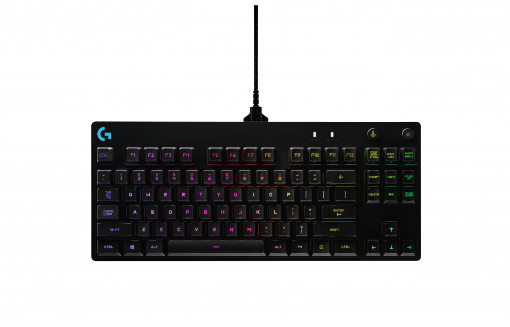 Logitech G Pro Gamer USB sötét szürke US mechanikus billentyűzet PC