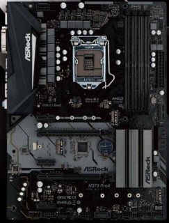 ASRock H370 Pro4 Intel H370 LGA1151 ATX alaplap PC