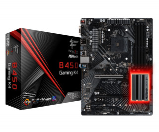 ASRock B450 GAMING K4 AMD B450 SocketAM4 ATX alaplap PC