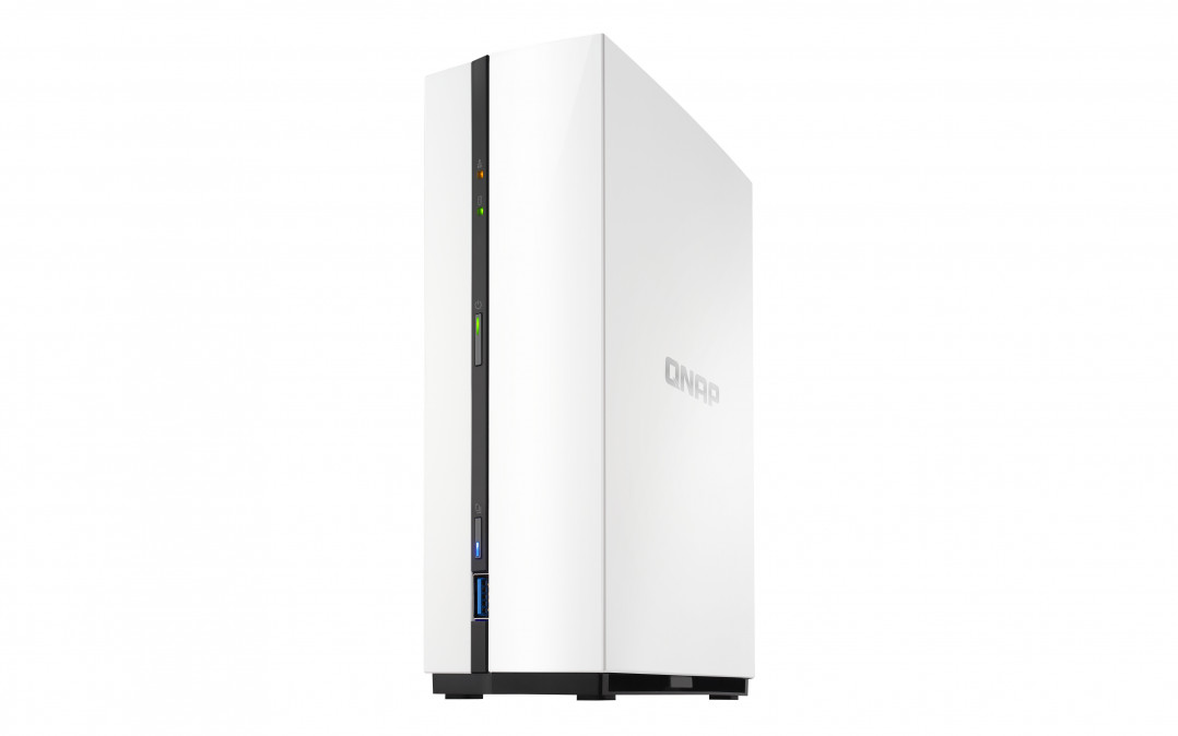 1-bay NAS, ARM Quad-core 1.4GHz, 1GB DDR4 RAM, 3.5" SATA HDDs, 1xUSB3.0, 2xUSB2. PC