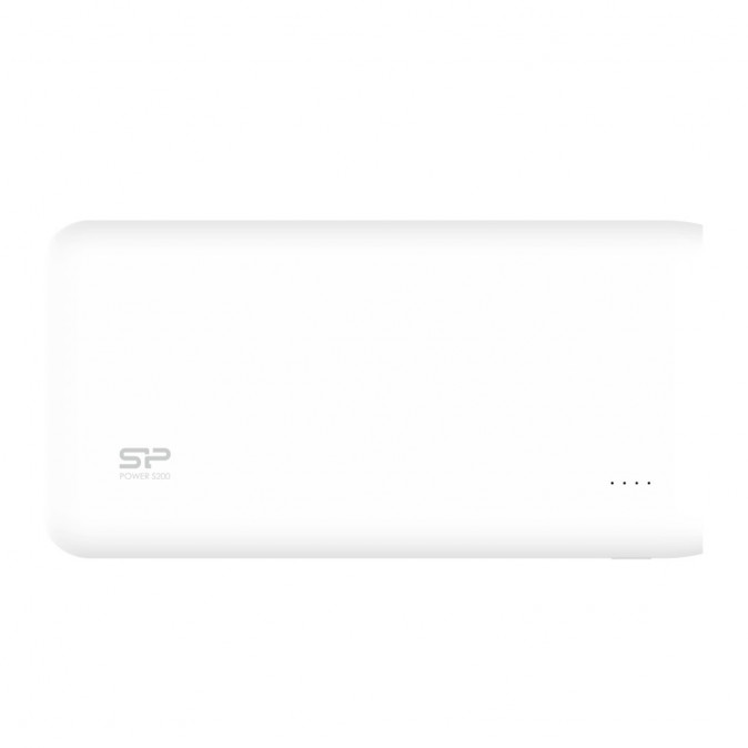 Silicon Power Akkubank - 20000mAh S200 PowerBank Fehér (USB1: DC 5V/2.1A, USB2: 5V / 1A) Mobil