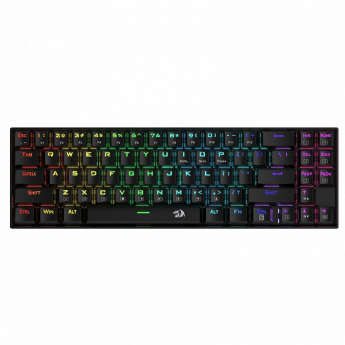 Redragon Deimos vezeték nélküli brown switch RGB billentyűzet - Fekete (K599-KRS_BROWN_HU) PC
