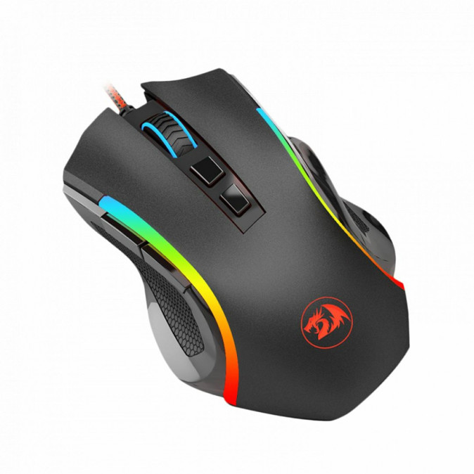 Redragon Griffin vezetékes gaming egér - fekete (75093 / M607) PC