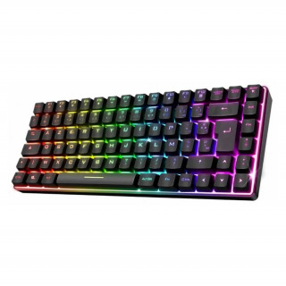 Spirit of Gamer Vezeték nélküli Billentyűzet - ELITE K70 (TKL, 85 gomb,, RGB LED,USB, anti-ghost, fekete, magyar) PC