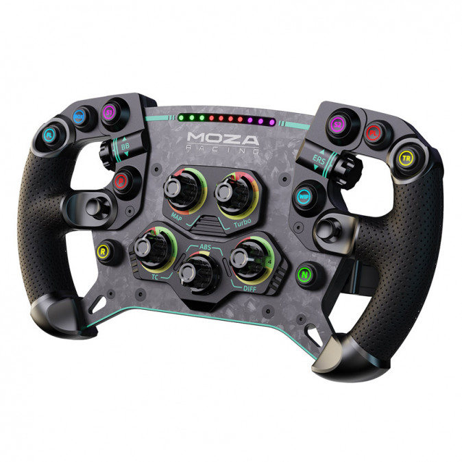 Moza Racing - MOZA GS V2P Kormánykerék - Dual Clutch, RGB, 300mm, alcantara (RS056) PC