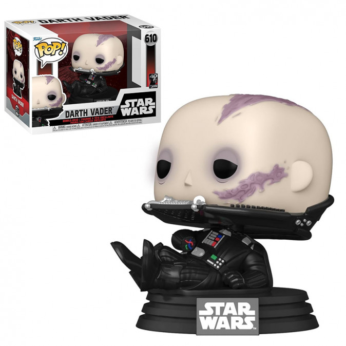Funko Pop! #610 Disney Star Wars: Return of the Jedi 40th - Darth Vader (Unmasked) Bobble-Head Vinyl Figura Ajándéktárgyak