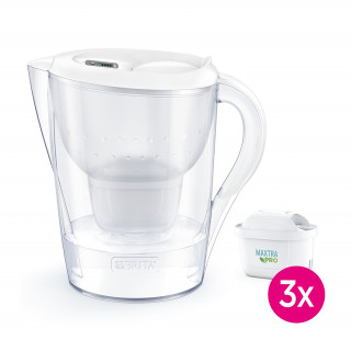 Brita Marella XL 3,5 L kezdő csomag + 3 Maxtra PRO szűrő - Fehér Otthon