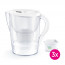 Brita Marella XL 3,5 L kezdő csomag + 3 Maxtra PRO szűrő - Fehér thumbnail