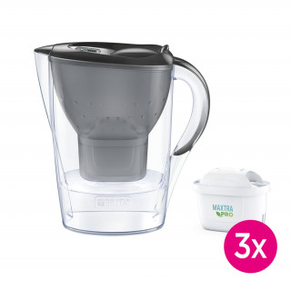 Brita Marella XL 2,4 L starter kit + 3 Maxtra PRO filter - Szürke Otthon