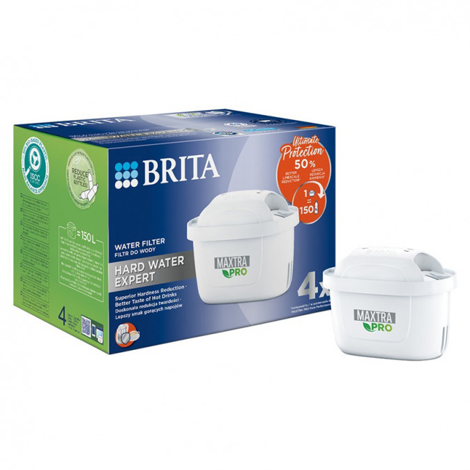 4 darabos BRITA MAXTRA PRO Hard Water Expert szűrőkészlet Otthon