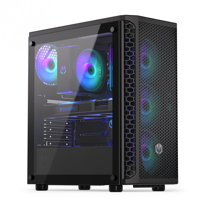 Endorfy Signum 300 ARGB Számítógép ház - Fekete (EY2A006) PC