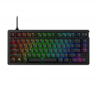 HYPERX Alloy Rise 75 vezetékes mechanikus gaming billentyűzet - red switch - Fekete (7G7A4AA#ABA) PC