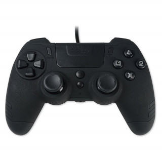 Steelplay Slim Pack vezetékes kontroller - Ebony Black / Fekete (JVAMUL00152) PS4