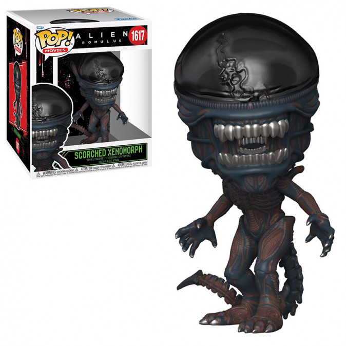 Funko Pop! #1617 Super Movies: Aliens Romulus - Scorched Xenomorph Vinyl Figura Ajándéktárgyak