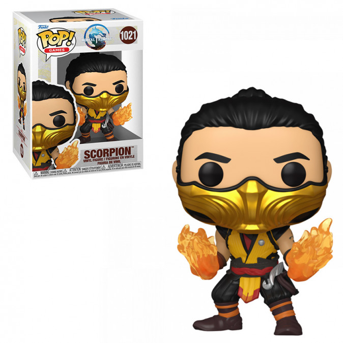 Funko Pop! #1021 Games: Mortal Kombat - Scorpion Vinyl Figura Ajándéktárgyak