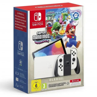 Nintendo Switch (OLED-Model) + Super Mario Bros Wonder + 12 hónapos Nintendo Switch online Nintendo Switch