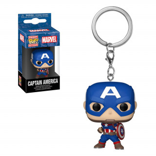 Funko Pocket Pop! Marvel New Classics - Captain America Vinyl Figura Kulcstartó Ajándéktárgyak