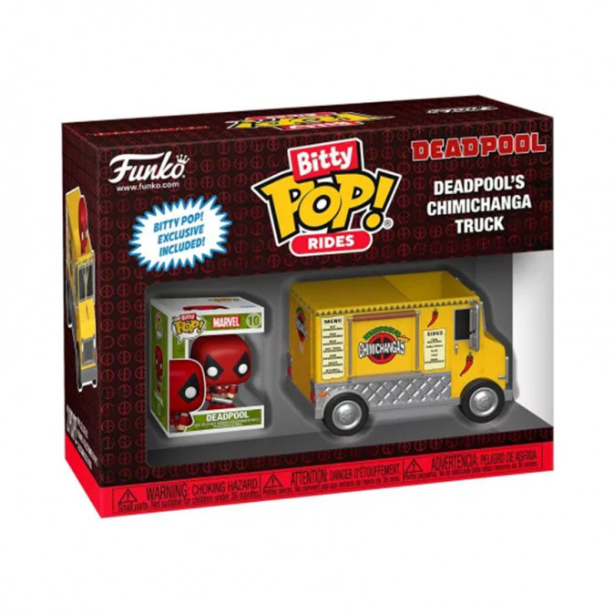 Funko Bitty Pop! Rides: Marvel - Deadpool and Deadpool's Chimichanga Truck Vinyl Figure Ajándéktárgyak