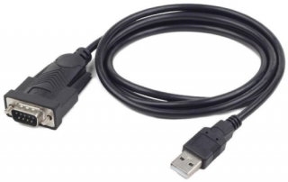 Gembird USB to DB9M serial port átalakító kábel, 1.5 m - Fekete PC