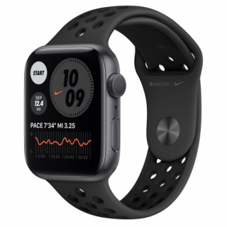 Apple Watch Nike S6 GPS, 44mm Space Gray Aluminium Case with Anthracite/Black Ni Mobil