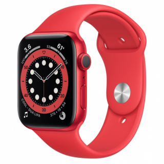 Apple Watch S6 GPS, 44mm PRODUCT(RED) Aluminium Case with PRODUCT(RED) Sport Ban Mobil