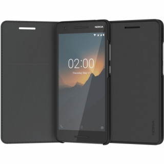 Nokia 2.1 flip cover tok, Fekete Mobil