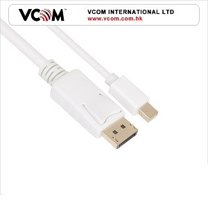 VCOM KÁBEL MINI DISPLAYPORT 1.2V - HDMI 1.4V (APA-APA), 1.8M, FEHÉR PC