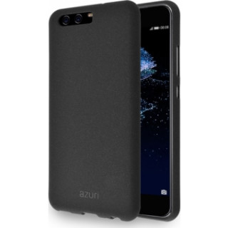 AZURI muanyag hátlap érdes tapintású-szürke-Huawei P10 Plus Mobil