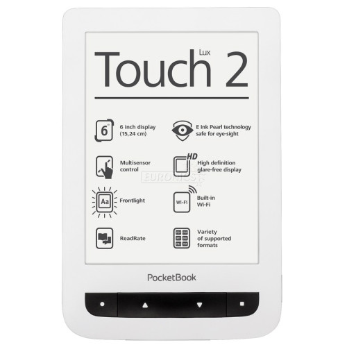 PocketBook Touch Lux 3   E-Book olvasó fehér Több platform