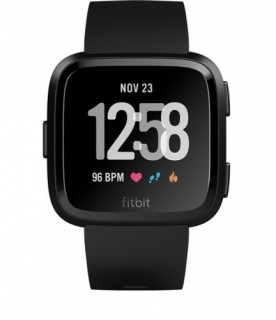 Fitbit Versa (NFC) - Black / Black Aluminum Mobil