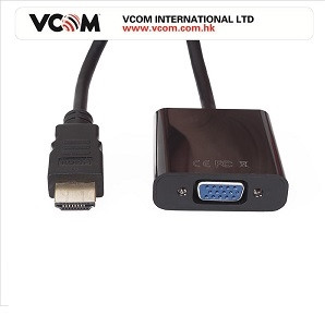 VCOM KÁBEL ÁTALAKÍTÓ HDMI APA -VGA ANYA (CG591-B-0.15) PC