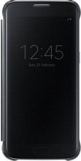 Samsung Galaxy S7 clear view cover tok, kékesfekete Mobil