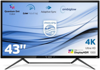 PHILIPS M-Line, 43", 4KUHD, 16:9 4ms, miniDP/DP/HDMI/USB-C, 2x USB, AUDIO PC