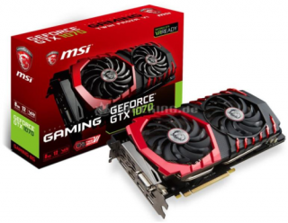 MSI Geforce GTX 1070 GAMING X 8G videokártya PC