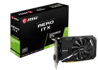 MSI Geforce GTX 1650 AERO ITX 4G OC videokártya PC