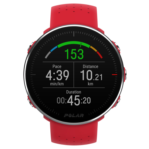 Polar Vantage M vízálló sportóra, piros, M-L méret Mobil