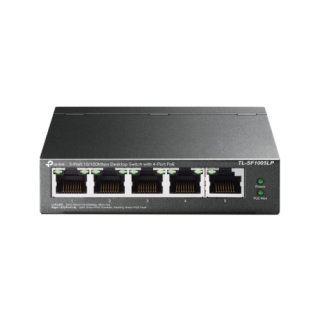 TP-LINK TL-SF1005LP 5-Port 10/100Mbps Desktop Switch with 4-Port PoE PC