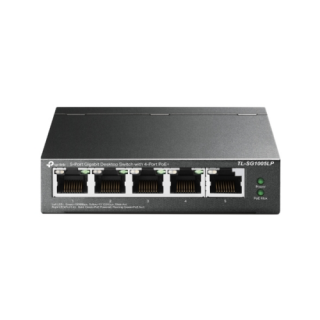 TP-LINK TL-SG1005LP 5-Port Gigabit Desktop Switch with 4-Port PoE+ PC