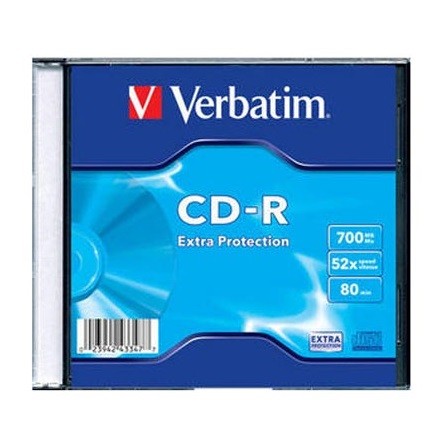 ODD-DVDRW Verbatim CD-R írható CD lemez 700MB vékony tok PC