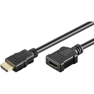 Goobay HDMI M/F video jelkábel hosszabbító 5m fekete PC