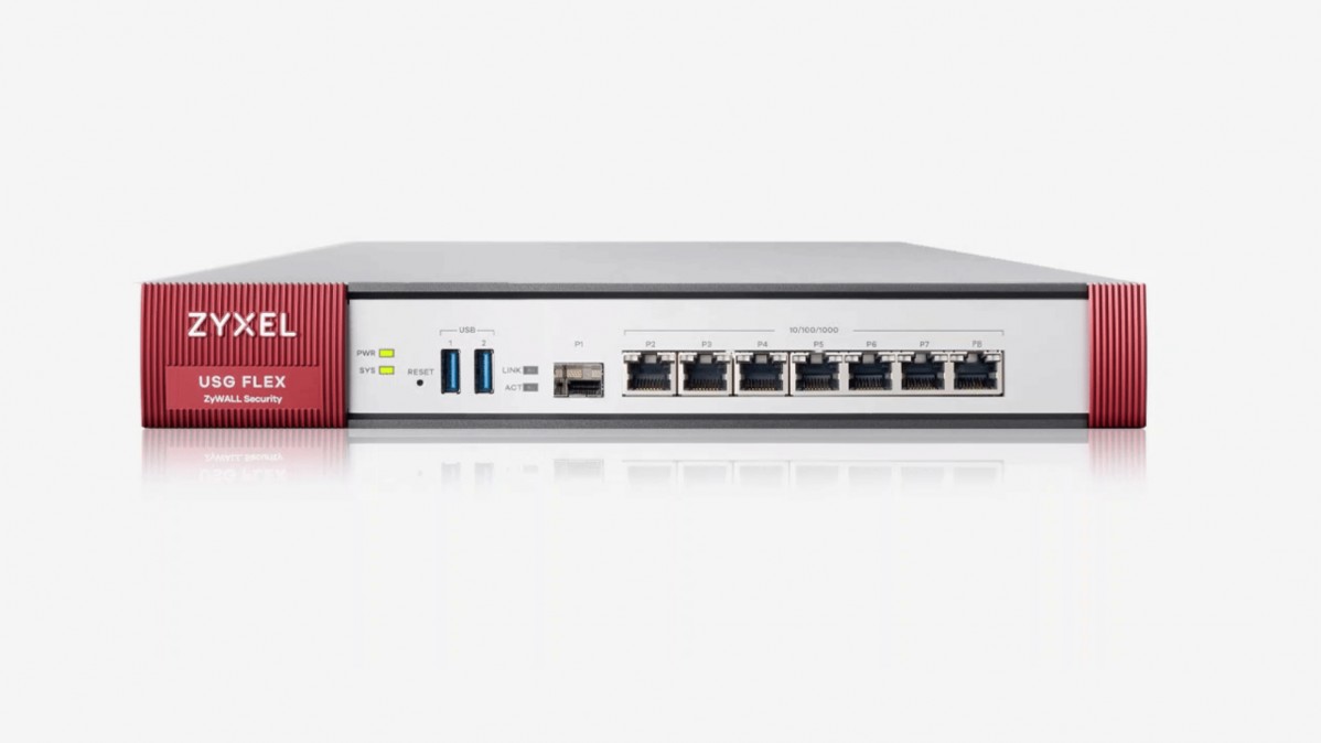 NET-FIREWALL Zyxel USG Flex Firewall 10/100/1000, 2*WAN, 4*LAN/DMZ ports, 1*SFP, 2*USB with 1 PC