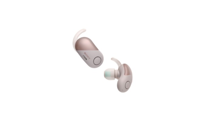 Sony WF-SP700N Bluetooth True Wireless zajszűrős lila sport fülhallgató Mobil