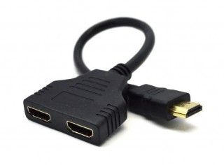 Gembird HDMI Dual port Passive Cable adapter Black (Használt) PC