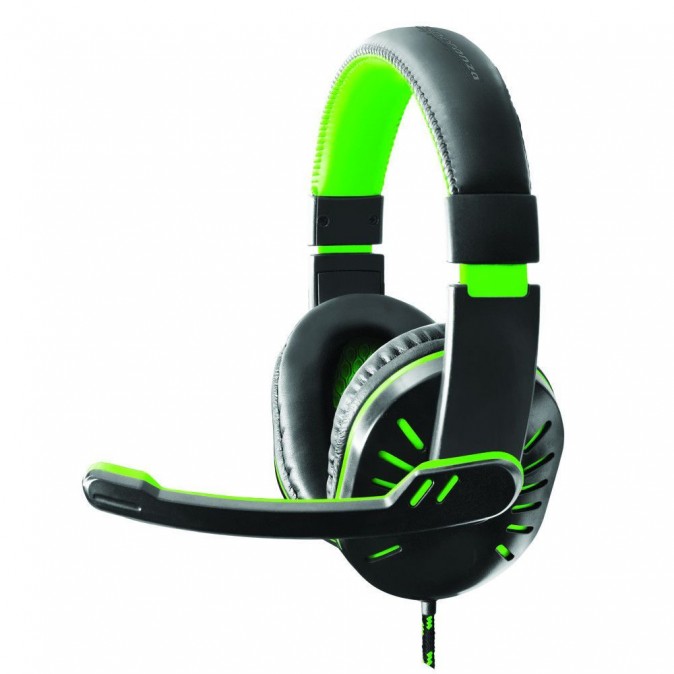 Esperanza EGH330G Crow Gaming Headset Black/Green PC