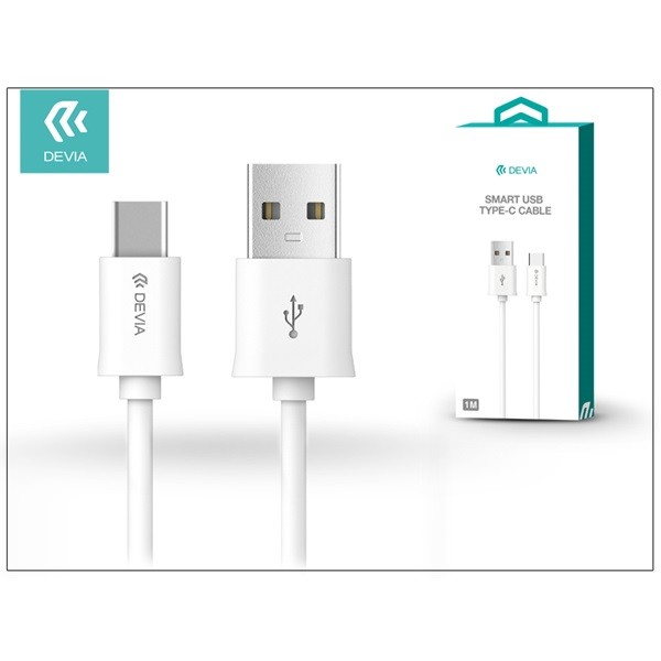 Devia ST993405 Smart 1m USB Type-C v2.0 fehér adatkábel PC