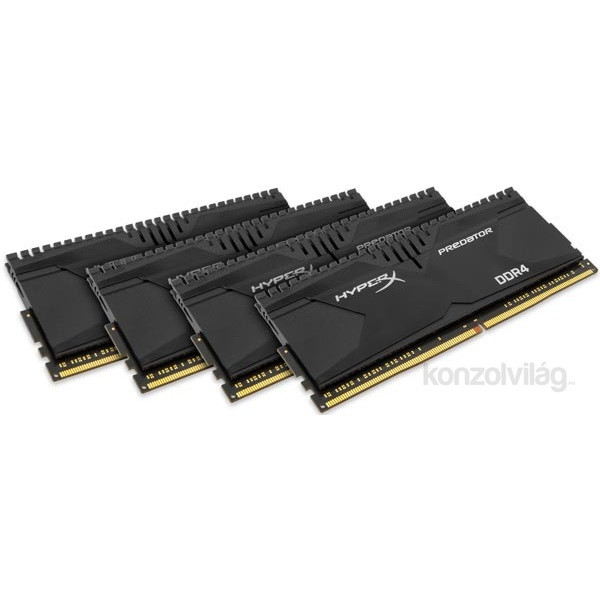 Kingston 16GB/2666MHz DDR-4 HyperX Predator XMP (Kit 4db 4GB) (HX426C13PB2K4/16) memória PC