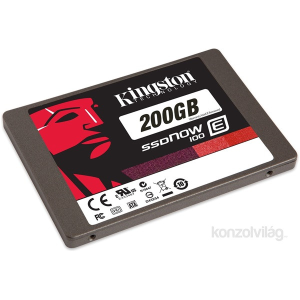 Kingston 200GB SATA3 2,5" (SE100S37/200G) szerver SSD PC